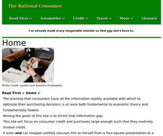 Therationalconsumer.com(Rational Consumer) Screenshot