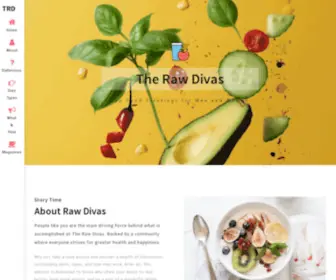 Therawdivas.com(Raw Food Detox for Women) Screenshot