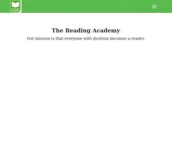 Thereadingacademyonline.com(The Reading Academy) Screenshot