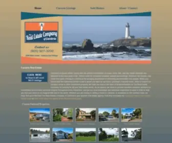 Therealestatecompanyofcambria.com(The Real Estate Company of Cambria) Screenshot