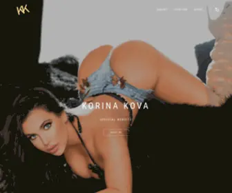 Therealkorinakova.com(Korina Kova) Screenshot
