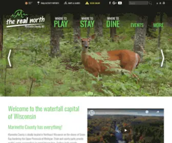 Therealnorth.com(Marinette County Tourism) Screenshot