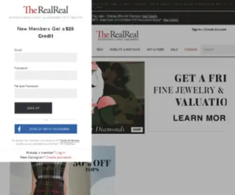 Therealreal.com(The RealReal) Screenshot