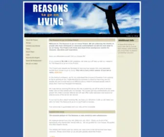 Thereasons.ca(Reasons to go on Living) Screenshot