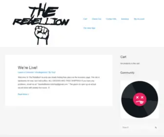 Therebellionrecordshop.com(therebellionrecordshop) Screenshot