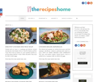 Therecipeshome.com(Recipes) Screenshot