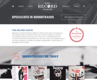 Therecordalbum.com(The Record Album) Screenshot