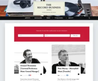Therecordbusiness.com(The Record Business) Screenshot