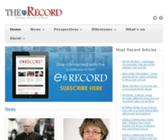 Therecord.com.au(The Record) Screenshot