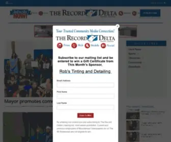 Therecorddelta.com(Breaking News from your Local News Source Leader in Buckhannon) Screenshot