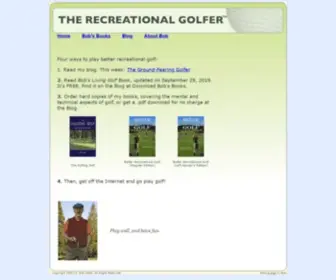 Therecreationalgolfer.com(The Recreational Golfer) Screenshot