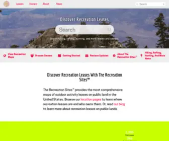 Therecreationsites.com(The Recreation Sites™) Screenshot