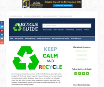 Therecycleguide.org(The Recycle Guide) Screenshot