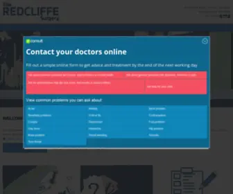 Theredcliffesurgery.co.uk(The Redcliffe Surgery) Screenshot