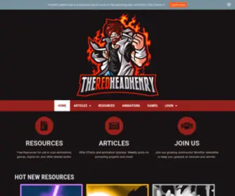 Theredheadhenry.com(Homepage) Screenshot