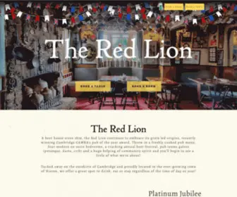 Theredlionhiston.co.uk(The Red Lion Histon) Screenshot