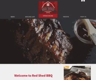 Theredshedbbq.com(Red Shed BBQ) Screenshot