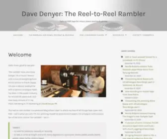 Thereeltoreelrambler.com(Talking R2R tape for music lovers and audiophiles) Screenshot