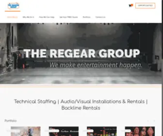 Theregeargroup.com(We make entertainment happen) Screenshot