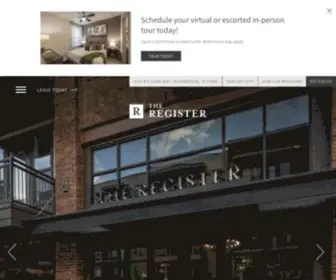 Theregistercityline.com(Upscale Luxury Apartments in Richardson) Screenshot