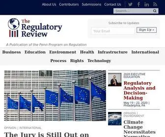 Theregreview.org(The Regulatory Review) Screenshot