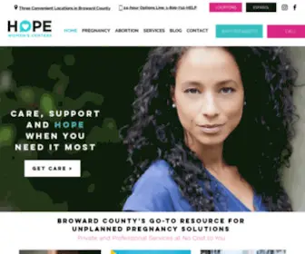 Thereishope.org(Hope Women&#039;s Center) Screenshot