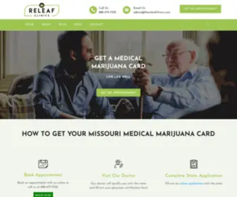 Thereleafclinics.com(Missouri medical marijuana card) Screenshot