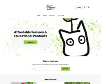 Thereliablesprout.com.au(Affordable Sensory & Educational Products) Screenshot