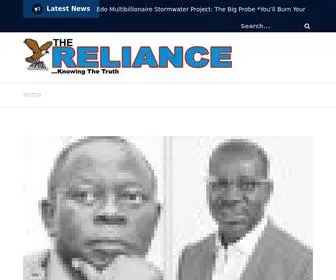 Thereliancenewspaper.com.ng(The Reliance Newspaper) Screenshot