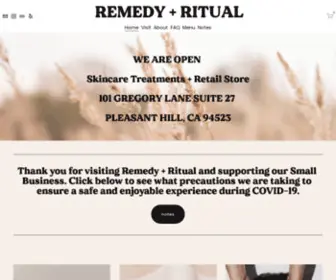 Theremedyandritual.com(REMEDY) Screenshot