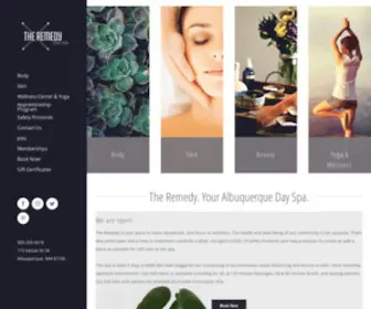 Theremedydayspa.com(The Remedy Day Spa) Screenshot