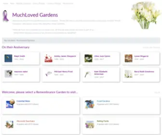 Theremembrancegardens.org(MuchLoved Gardens) Screenshot