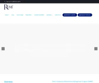 Theremigroup.com(Equipment Maintenance Management Program & Solution l Remi) Screenshot