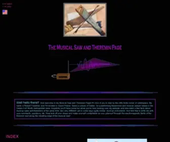 Theremin-Saw.com(The Musical Saw and Theremin Page) Screenshot