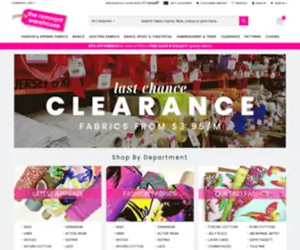 Theremnantwarehouse.com.au(Australia's Largest Online Fabric Store) Screenshot