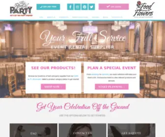 Therentalparty.com(The Rental Party Event and Wedding Tent Rentals West Virginia) Screenshot