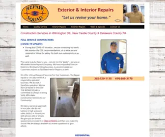 Therepairsquad.com(Home Improvements & Repair DE & PA) Screenshot