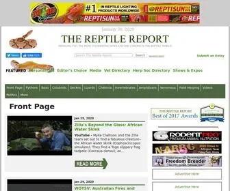 Thereptilereport.com(The Reptile Report) Screenshot