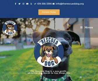 Therescueddog.org(The Rescued Dog) Screenshot