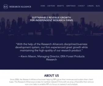 Theresearchalliance-Members.com(The Research Alliance) Screenshot