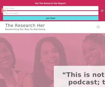 Theresearchher.com(The Research Her) Screenshot