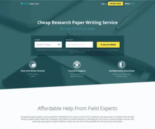 Theresearchpaper.com(A Quality Cheap Research Paper Writing Service) Screenshot