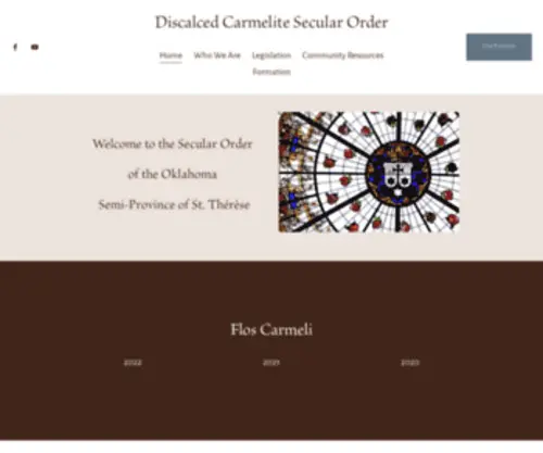 ThereseoCDs.org(Discalced Carmelite Secular Order) Screenshot