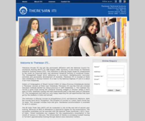 Theresianiti.com(Theresian ITC) Screenshot