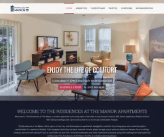 Theresidencesatthemanor.com(The Residences at the Manor) Screenshot