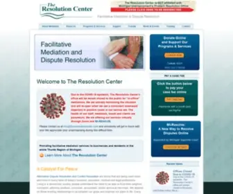 Theresolutioncenter.com(The Resolution Center) Screenshot