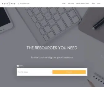 Theresourcelist.com(The Resource List) Screenshot