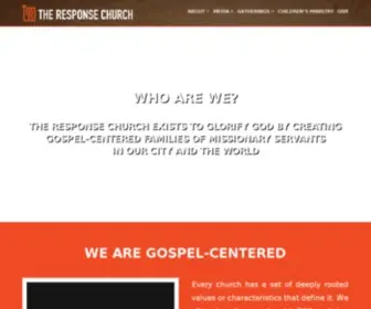 Theresponsechurch.com(Gospel-Centered Church in San Diego) Screenshot