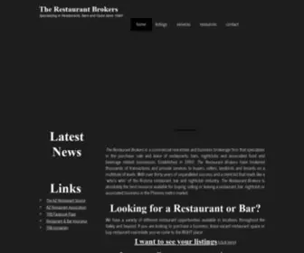 Therestaurantbrokers.com(Restaurant Brokers) Screenshot