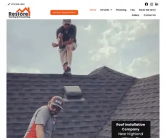 Therestoreteam.com(Restore Roofing & Remodeling) Screenshot